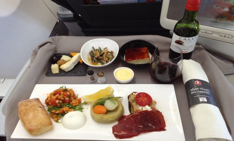 Turkish Airlines on-board meal