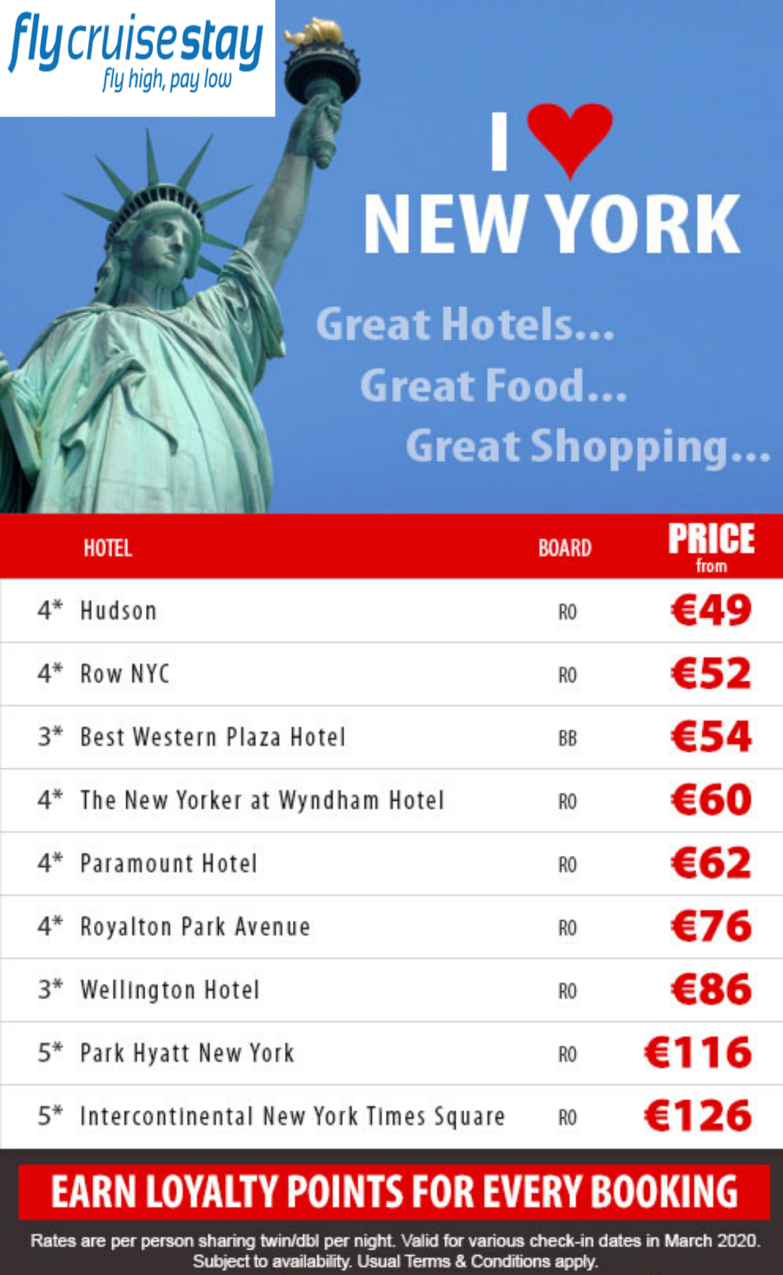 I Love New York Great Hotel Deals Flycruisestay Comflycruisestay Com